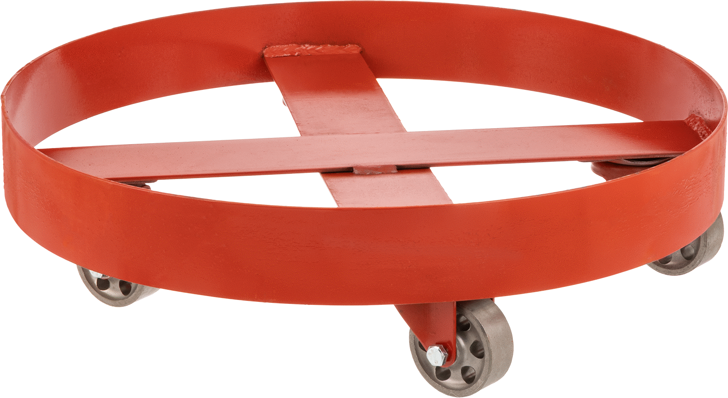 Çelik Tambur Arabası, Çapraz Destek, 900 lb. Kapasite, 19.25" ID, 3,75" Yüksek Platform