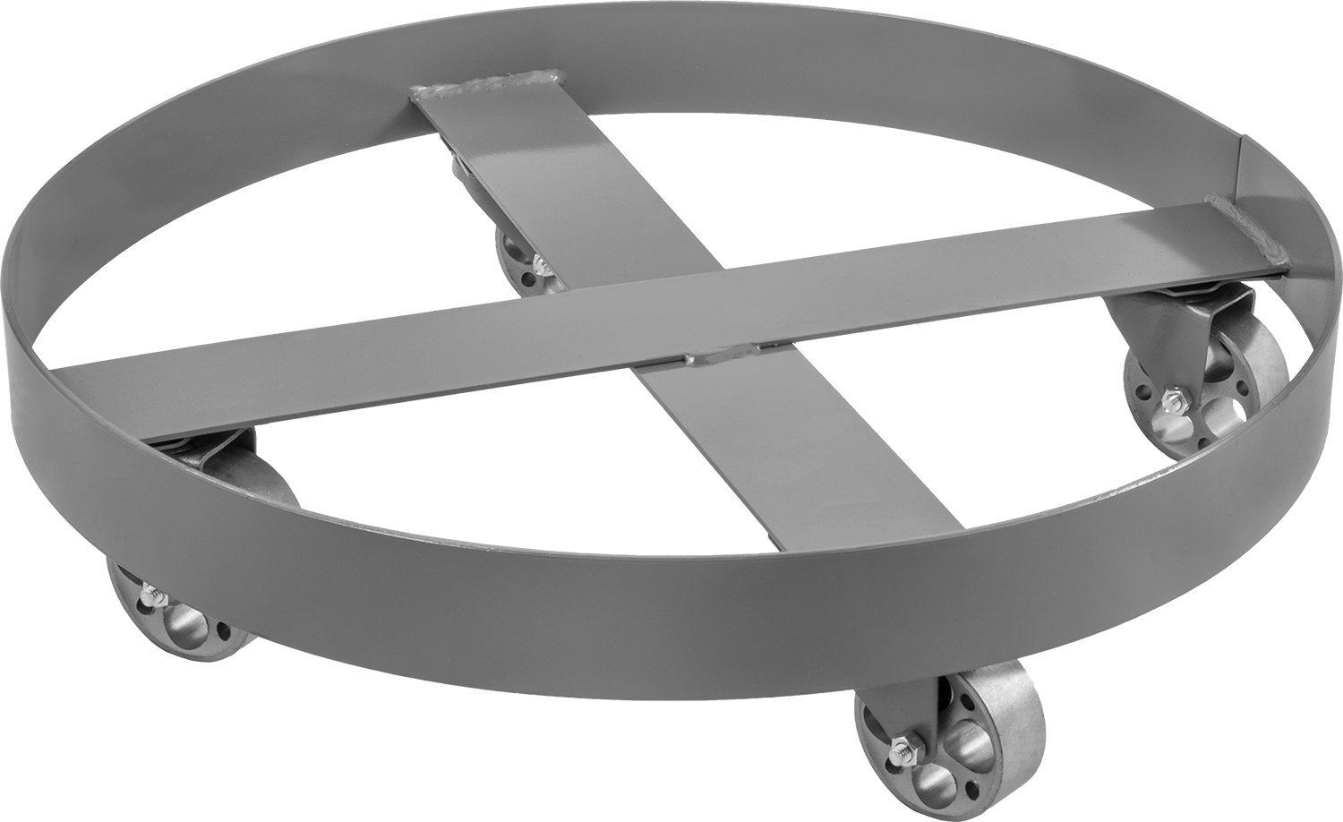 Çelik Tambur Arabası, Çapraz Destek, 900 lb. Kapasite, 23.25" ID, 3,75" Yüksek Platform