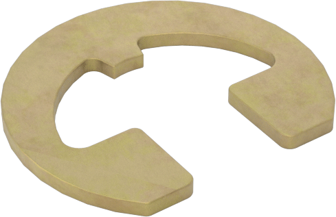Ağır Hizmet Tipi Yandan Montajlı Harici Tutma Halkası, Sarı Kromat Kaplamalı 1060-1090 Yay Çeliği, 6 mm Dış Çap için