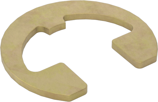 Ağır Hizmet Tipi Yandan Montajlı Harici Tutma Halkası, Sarı Kromat Kaplamalı 1060-1090 Yay Çeliği, 13 mm Dış Çap için