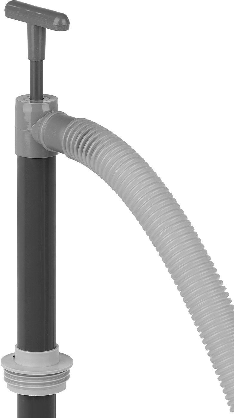 Su ve Kimyasallar için Varil Pompası, Viton® Piston, 2" Tambur Açıklığı, 72" Uzunlukta Boşaltma Borusu
