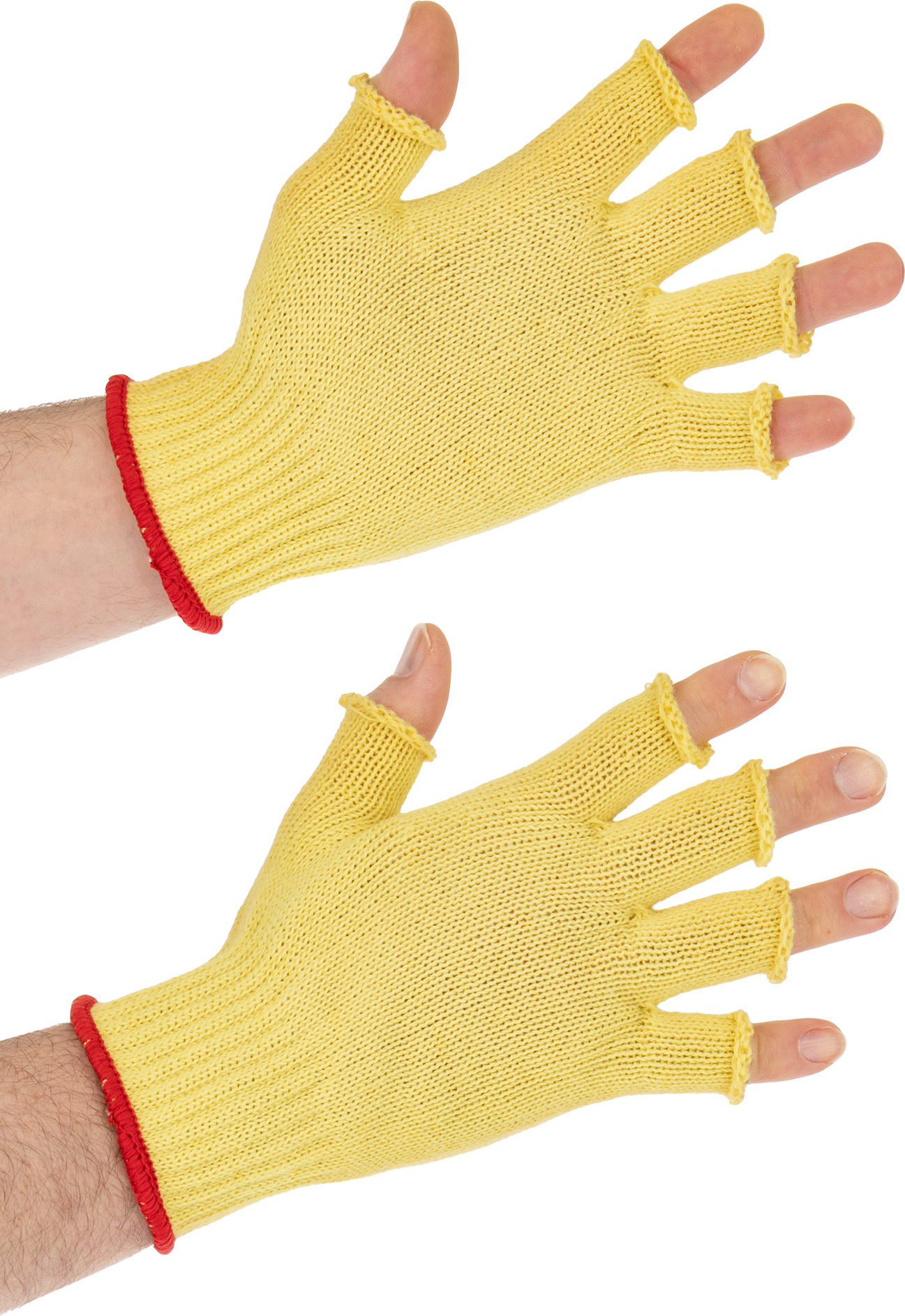Açık Parmaklı İş Eldivenleri, Kevlar Kumaş, Boyut S