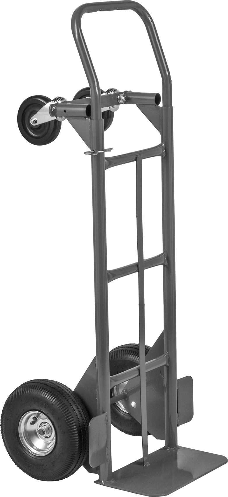 Çelik Dönüştürülebilir Platform/El Arabası, Kırmızı Toz Boyalı Çerçeve, 600 lbs. Kapasite