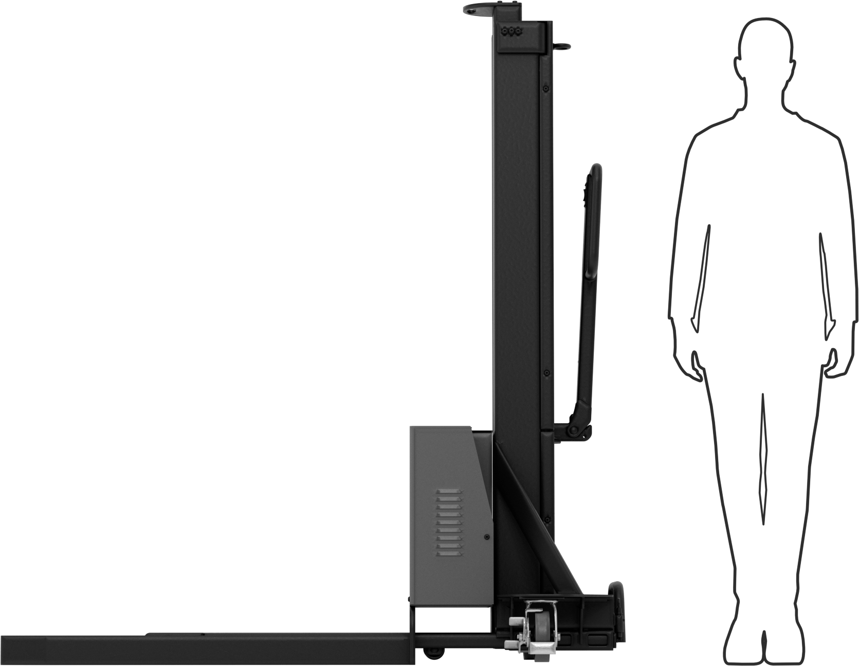 Kendinden Kaldırmalı Pille Çalışan Forklift, Çatalı