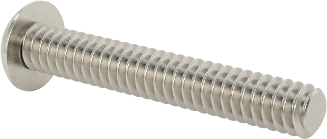 Asimetrik Sürgülü Başlı Vidalar, Kurcalamaya Dayanıklı, 10-24 Diş, 1-1/4" Uzunluk