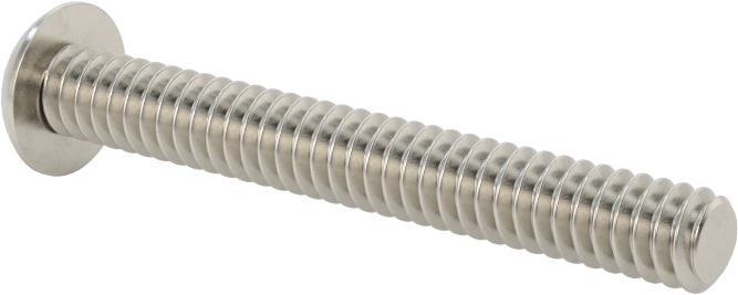 Asimetrik Sürgülü Başlı Vidalar, Kurcalamaya Dayanıklı, 10-24 Diş, 1-1/2" Uzunluk