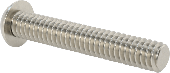 Asimetrik Sürgülü Başlı Vidalar, Kurcalamaya Dayanıklı, 1/4"-20 Diş, 1-1/2" Uzunluk