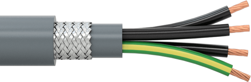 Kontrol Kablosu, Dört Adet 14 AWG Korumalı Örgülü Tel