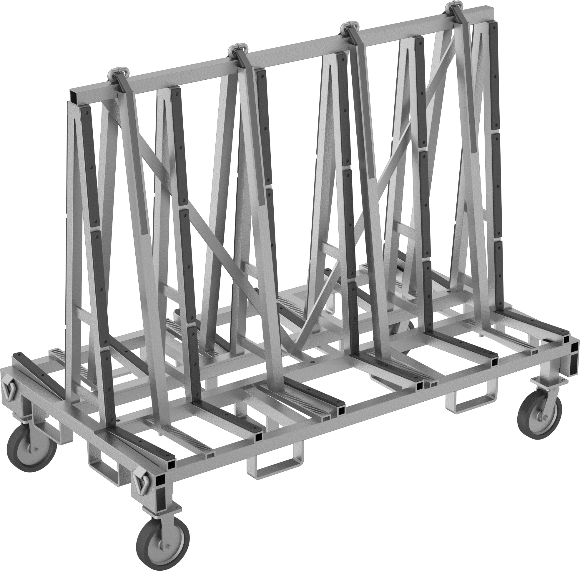 A-Çerçeveli Sac ve Panel Kamyonu, 82 inç Uzunluk x 44 inç Genişlik x 19 inç Yükseklik Açık Platform