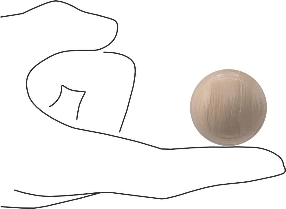 Ahşap Top, 1-1/4" Çap