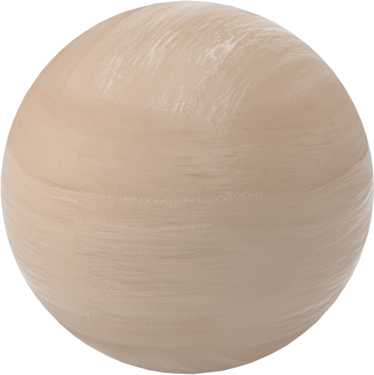 Ahşap Top, 2-1/4" Çap