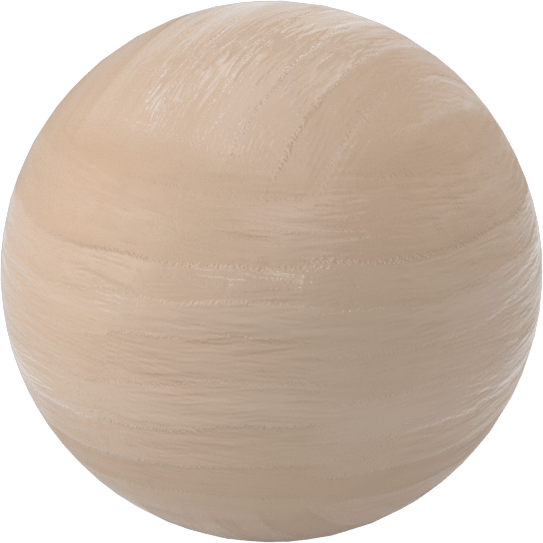 Ahşap Top, 2-1/2" Çap