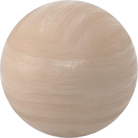 Ahşap Top, 3" Çap