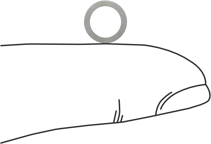 Kalıplar için Şimler, Yay Çeliği, 5/16" OD, 0,015 inç Kalınlık