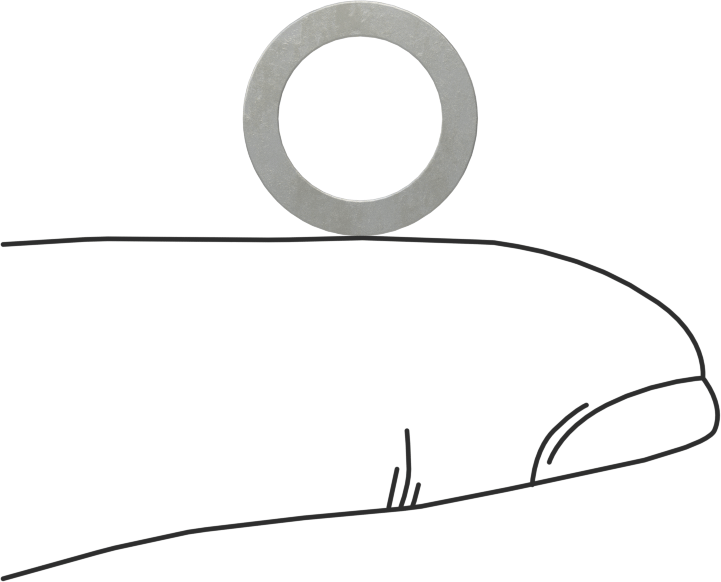 Kalıplar için Şimler, Yay Çeliği, 1/2" OD, 0,005" Kalınlık