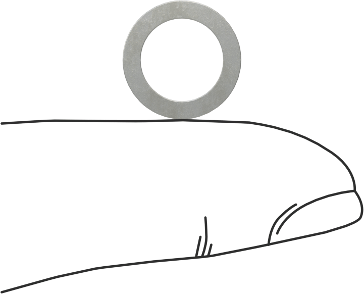 Kalıplar için Şimler, Yay Çeliği, 1/2" OD, 0,015 inç Kalınlık