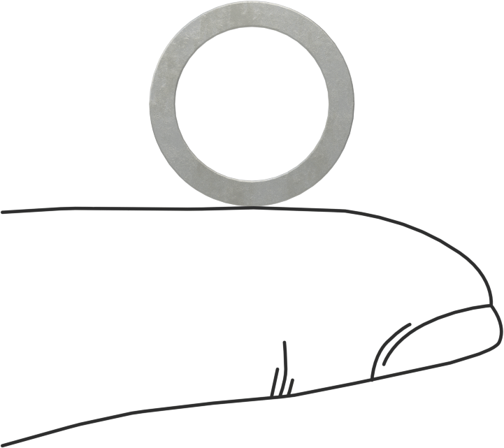 Kalıplar için Şimler, Yay Çeliği, 5/8" OD, 0,015 inç Kalınlık