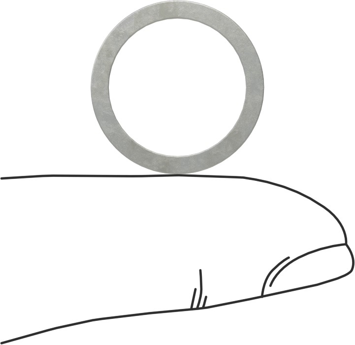 Kalıplar için Şimler, Yay Çeliği, 3/4" OD, 0,005" Kalınlık