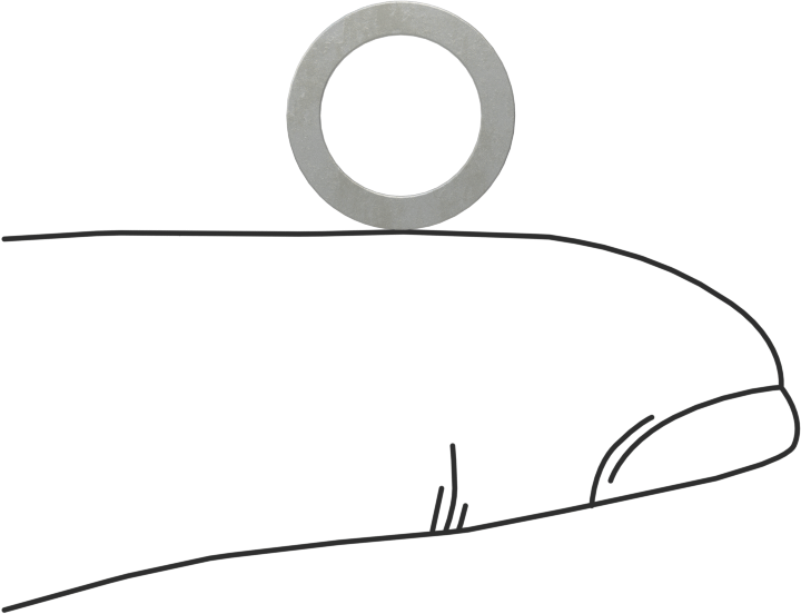 Kalıplar için Şimler, Yay Çeliği, 7/16" OD, 0,032" Kalın