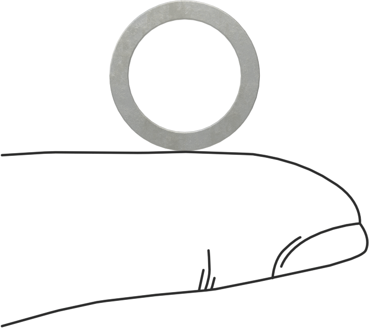 Kalıplar için Şimler, Yay Çeliği, 5/8" OD, 0,032" Kalın