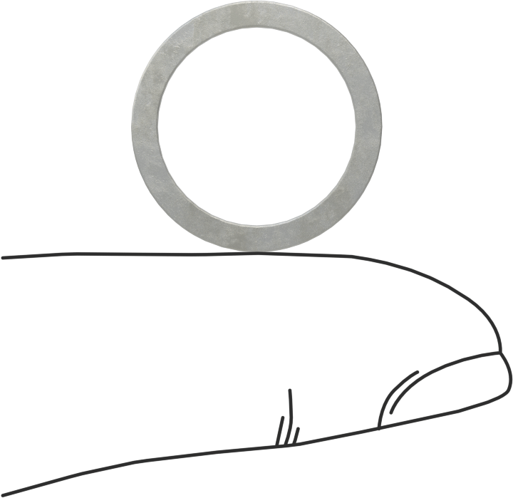 Kalıplar için Şimler, Yay Çeliği, 3/4" OD, 0,032" Kalın