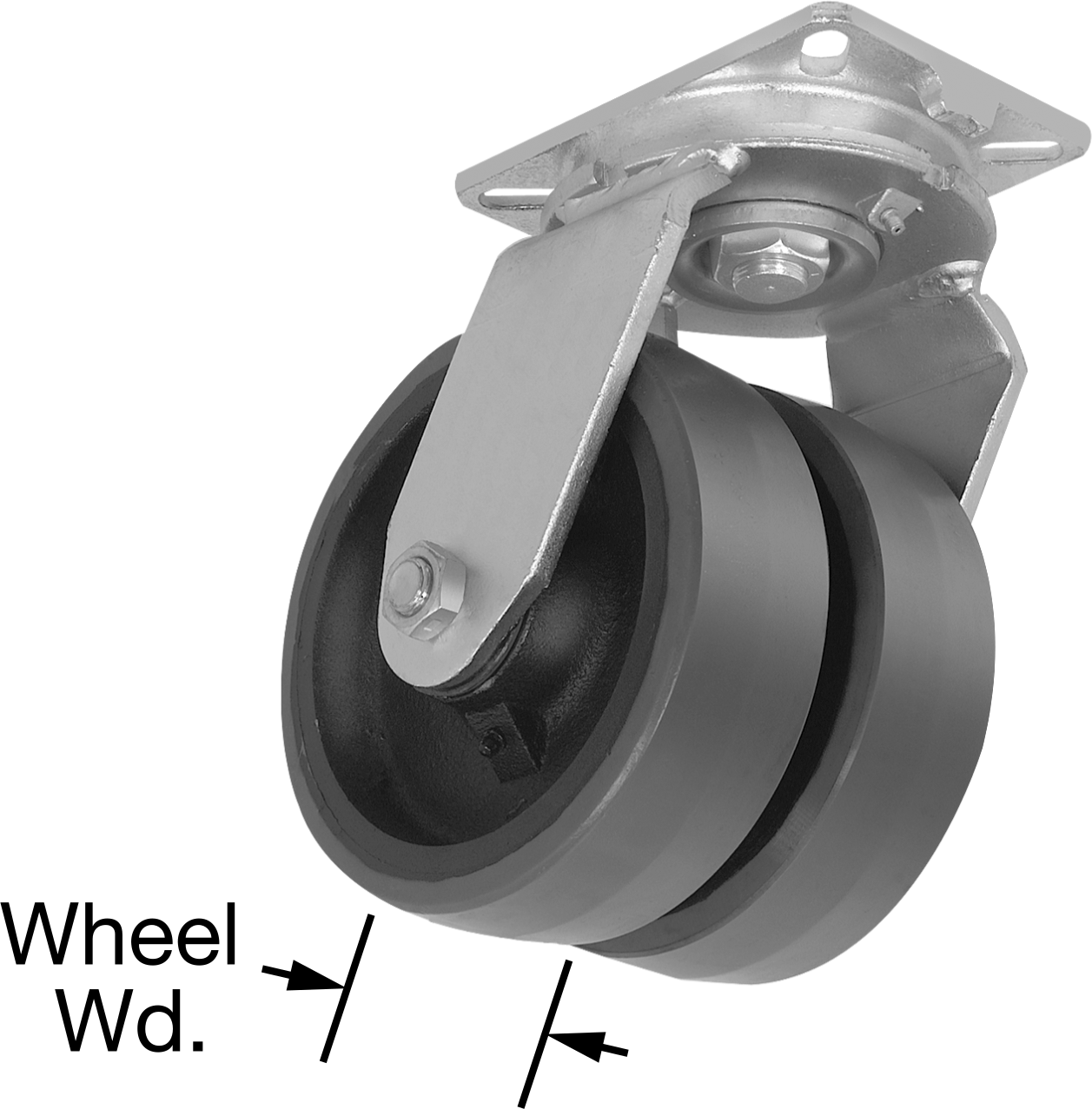 Dual-Wheel Swivel