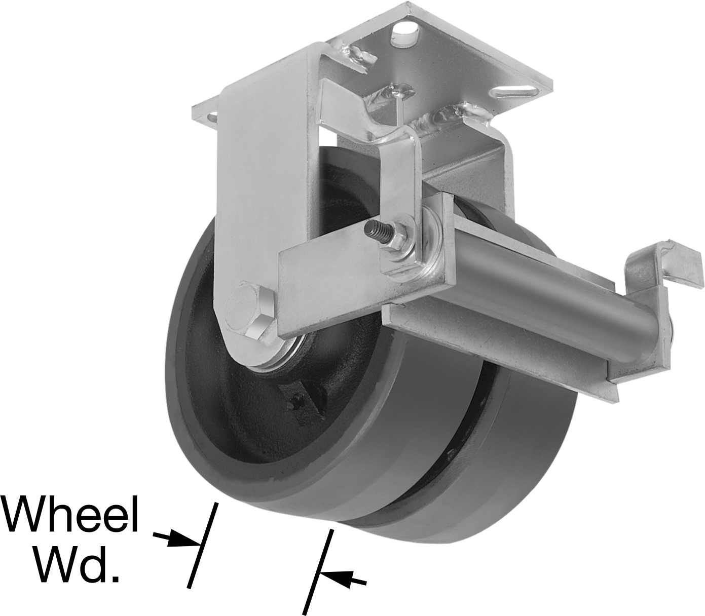 Dual-Wheel Rigid with Brake