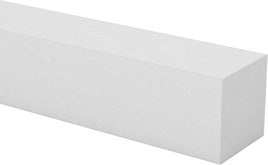 Yapısal FRP Fiberglas Çubuk, 5 Fit Uzunluk, 1" Kalınlık