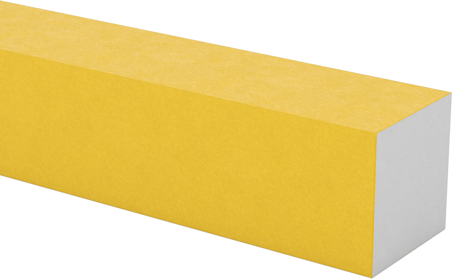 Yapısal FRP Fiberglas Çubuk, 5 Fit Uzunluk, 1-1/4" Kalınlık