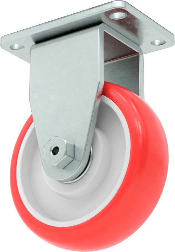 Creston Tekerlek, Rigid, 4" Çaplı Tekerlek, 3-5/8“ x 2-1/2” Montaj Plakası