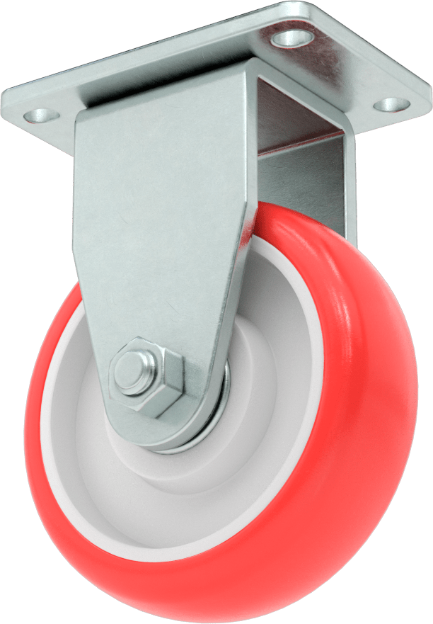 Creston Tekerlek, Rigid, 4" Çaplı Tekerlek, 3-5/8“ x 2-1/2” Montaj Plakası