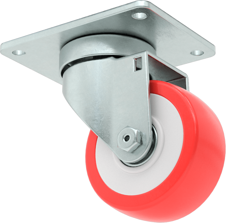 Creston Tekerlek, Döner, 3" Çaplı Tekerlek, 4-1/8“ x 3-1/8” Montaj Plakası