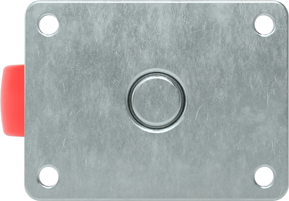Creston Tekerlek, Döner, 3" Çaplı Tekerlek, 4-1/8“ x 3-1/8” Montaj Plakası
