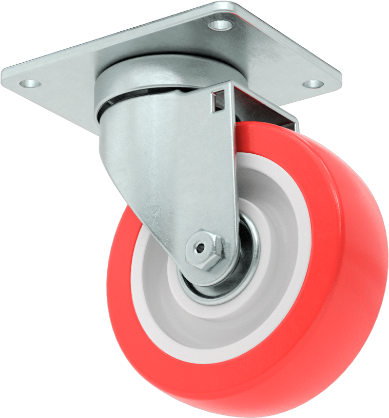Creston Tekerlek, Döner, 4" Çaplı Tekerlek, 4-1/8“ x 3-1/8” Montaj Plakası