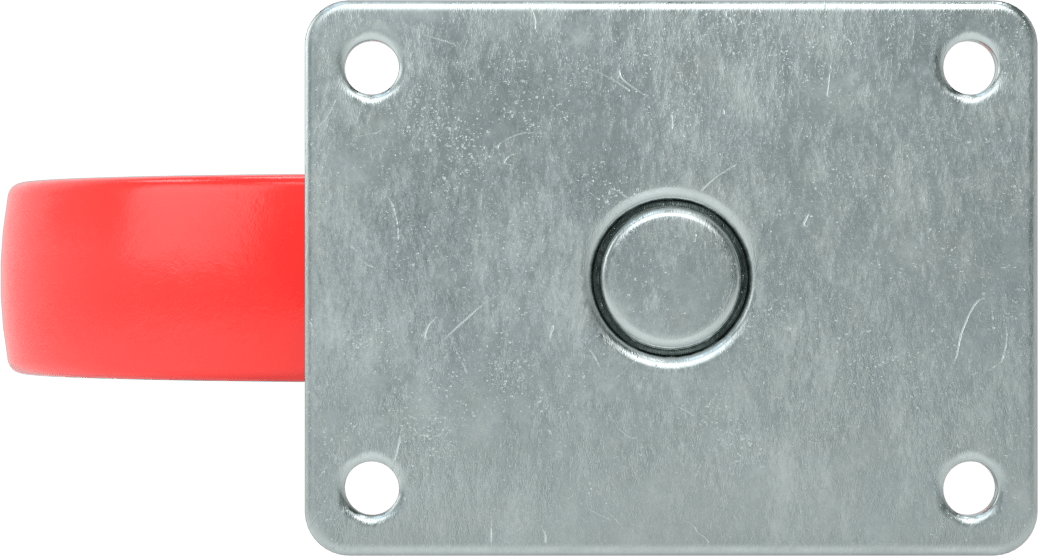 Creston Tekerlek, Döner, 6 inç Çaplı Tekerlek, 4-1/8“ x 3-1/8” Montaj Plakası