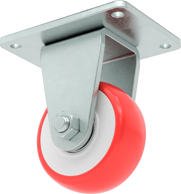 Creston Tekerlek, Rigid, 3" Çaplı Tekerlek, 4-1/8“ x 3-1/8” Montaj Plakası