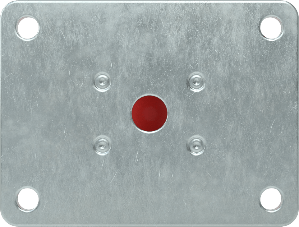 Creston Tekerlek, Rigid, 3" Çaplı Tekerlek, 4-1/8“ x 3-1/8” Montaj Plakası
