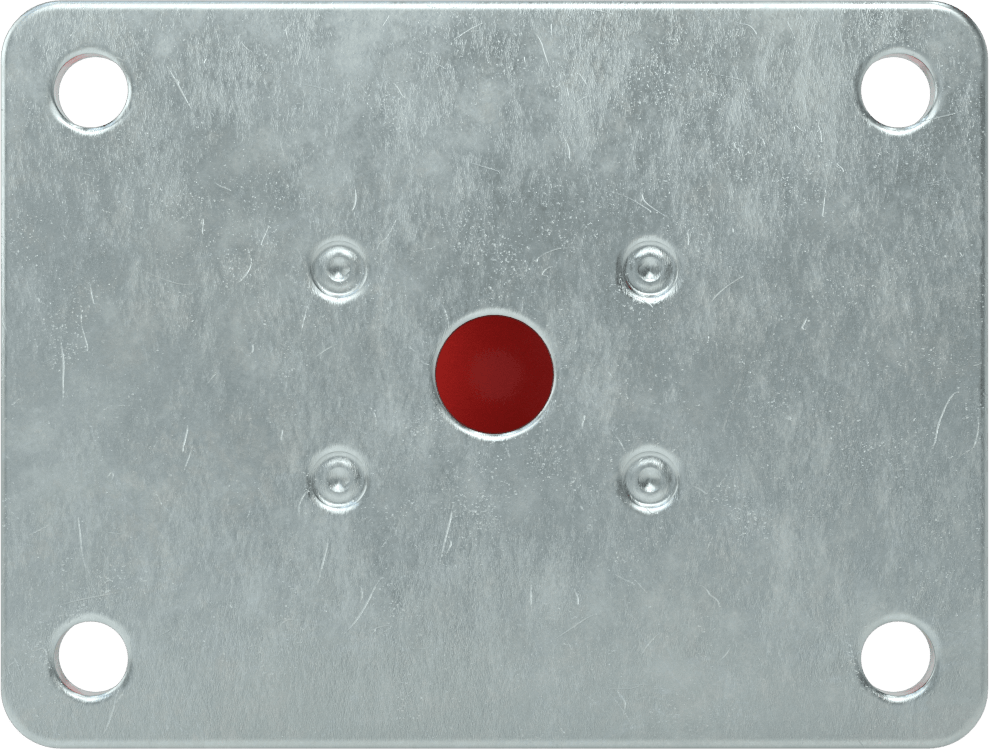 Creston Tekerlek, Rigid, 3-1/2" Çaplı Tekerlek, 4-1/8“ x 3-1/8” Montaj Plakası