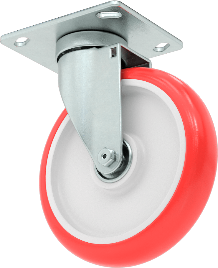 Creston Tekerlek, Döner, 6 inç Çaplı Tekerlek, 4-1/2“ x 3-3/4” Montaj Plakası