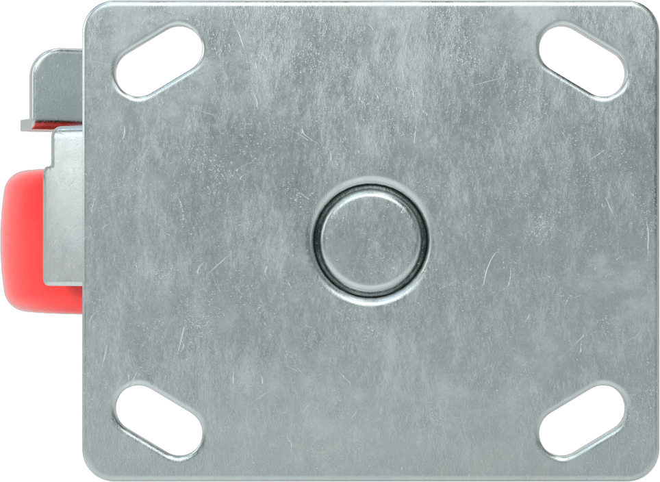 Creston Tekerlek, Yüz Frenli Döner Ayak, 4" Çaplı Tekerlek, 4-1/2" Uzunlukta Plaka