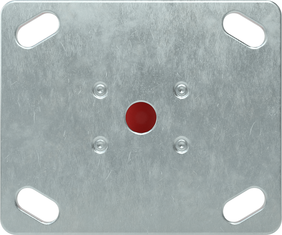 Creston Tekerlek, Rigid, 3" Çaplı Tekerlek, 4-1/2“ x 3-3/4” Montaj Plakası