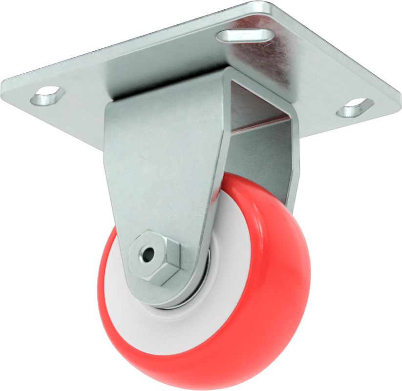 Creston Tekerlek, Rigid, 3" Çaplı Tekerlek, 4-1/2“ x 3-3/4” Montaj Plakası