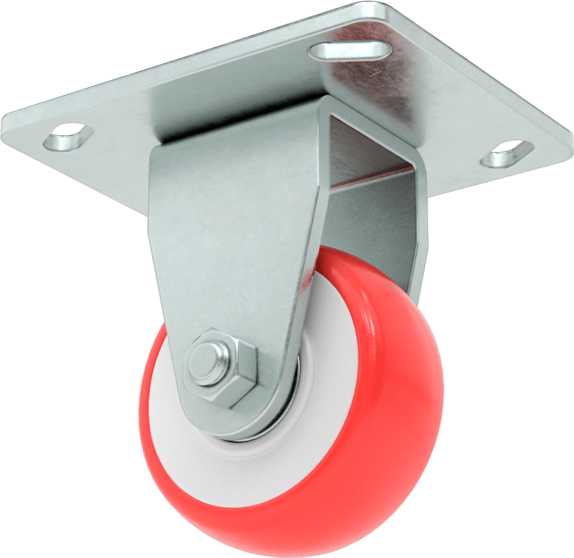 Creston Tekerlek, Rigid, 3" Çaplı Tekerlek, 4-1/2“ x 3-3/4” Montaj Plakası