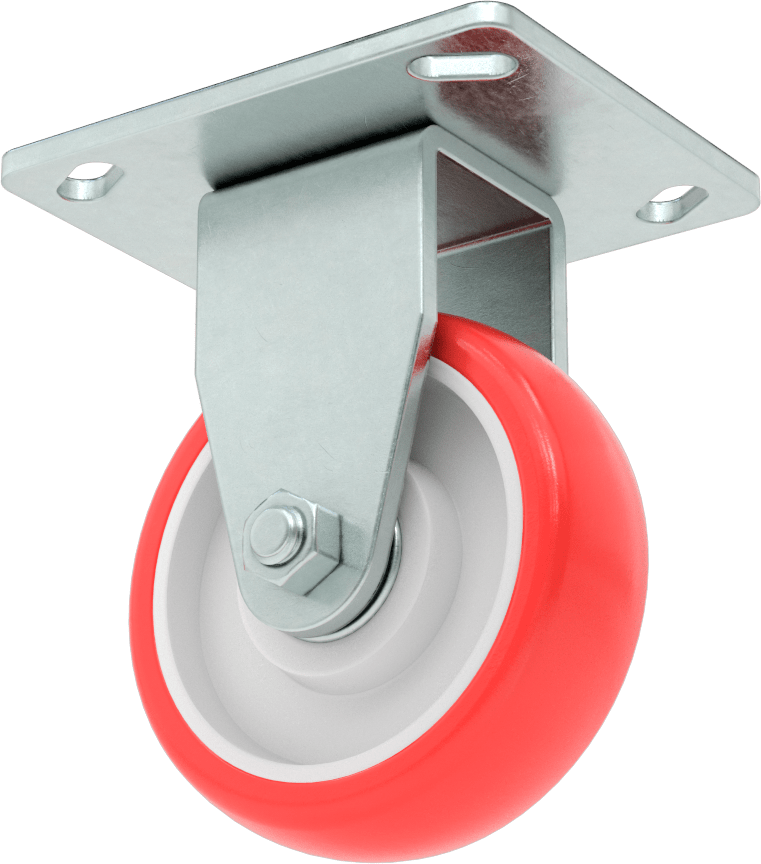 Creston Tekerlek, Rigid, 4" Çaplı Tekerlek, 4-1/2“ x 3-3/4” Montaj Plakası