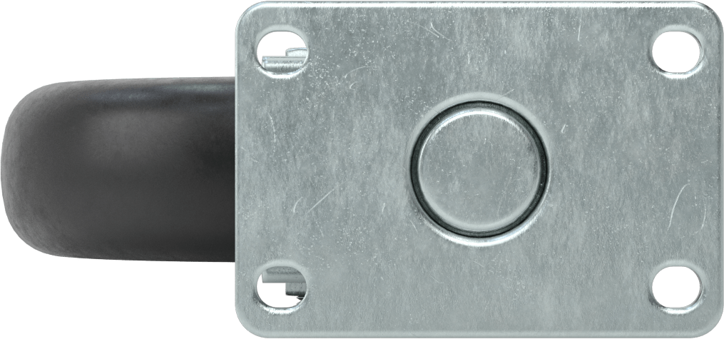 Creston Tekerlek, 5-1/2" Çaplı 60A Durometreli Kauçuk Tekerlekli Döner