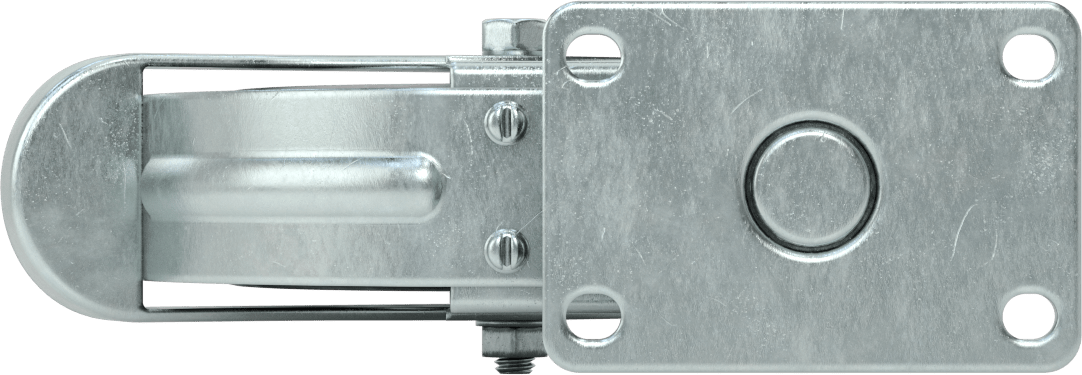 Creston Tekerlek, Çevreleyen Frenli ve 5-1/2" Çapında 60A Kauçuk Tekerlekli Döner