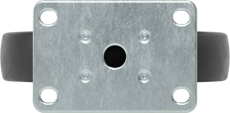 Creston Tekerlek, 6" Çaplı 80A Durometre Kauçuk Tekerlekli Sabit