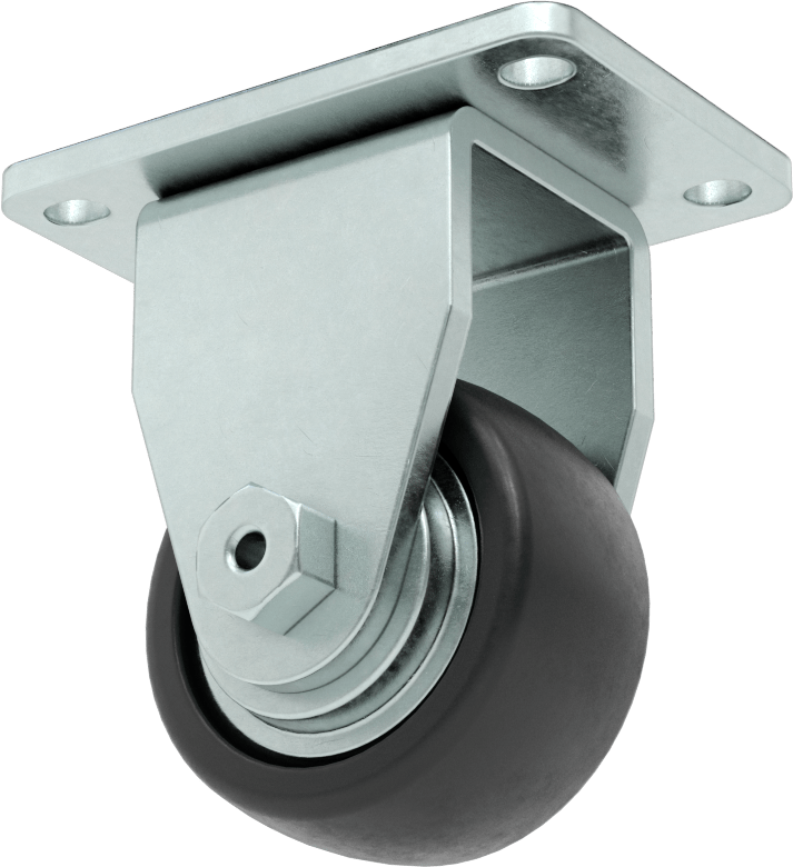 Creston Tekerlek, 2-1/2" Çaplı 80D Durometre Kauçuk Tekerlekli Sert