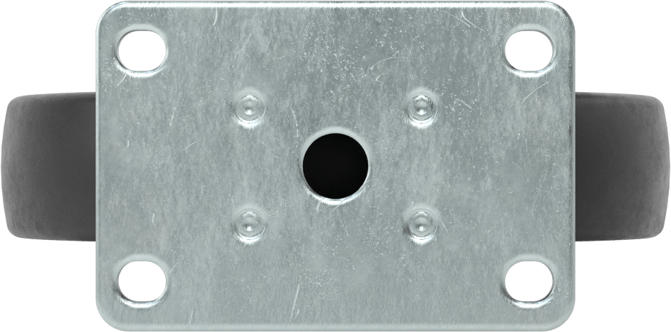 Creston Tekerlek, 6" Çaplı 80D Durometre Kauçuk Tekerlekli Sert