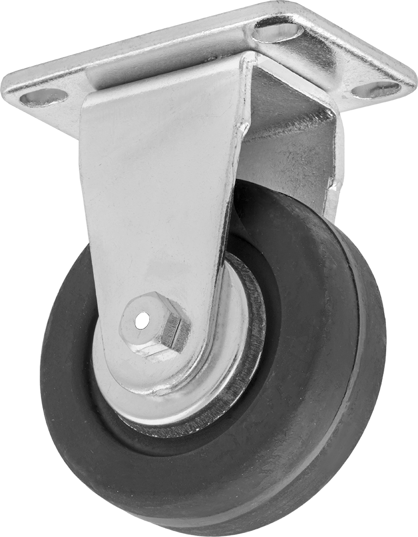 Creston Tekerlek, 3-1/2" Çapında 80D Durometreli Kauçuk Tekerlekli Sert